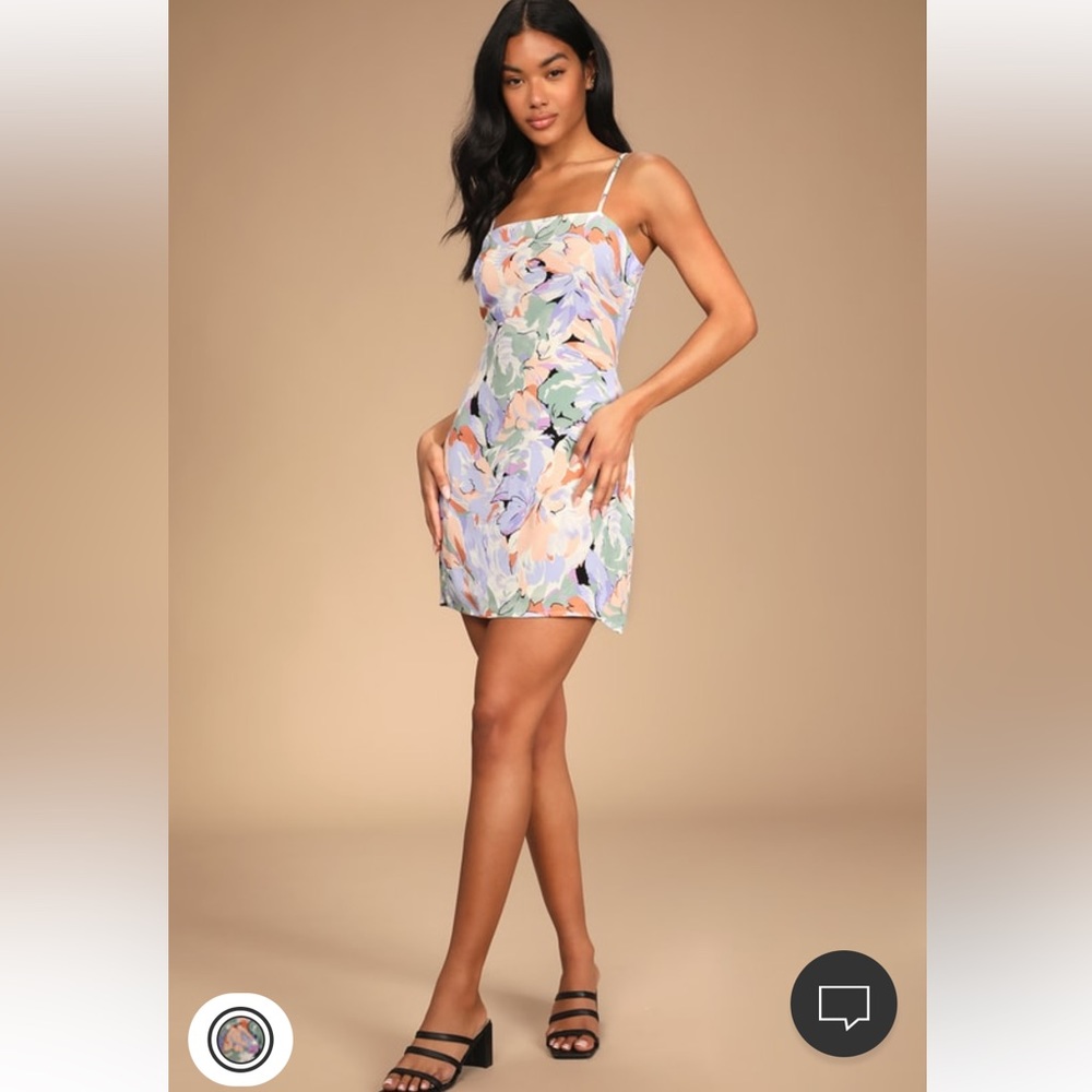 Lulus impressions of love multi- print floral dress